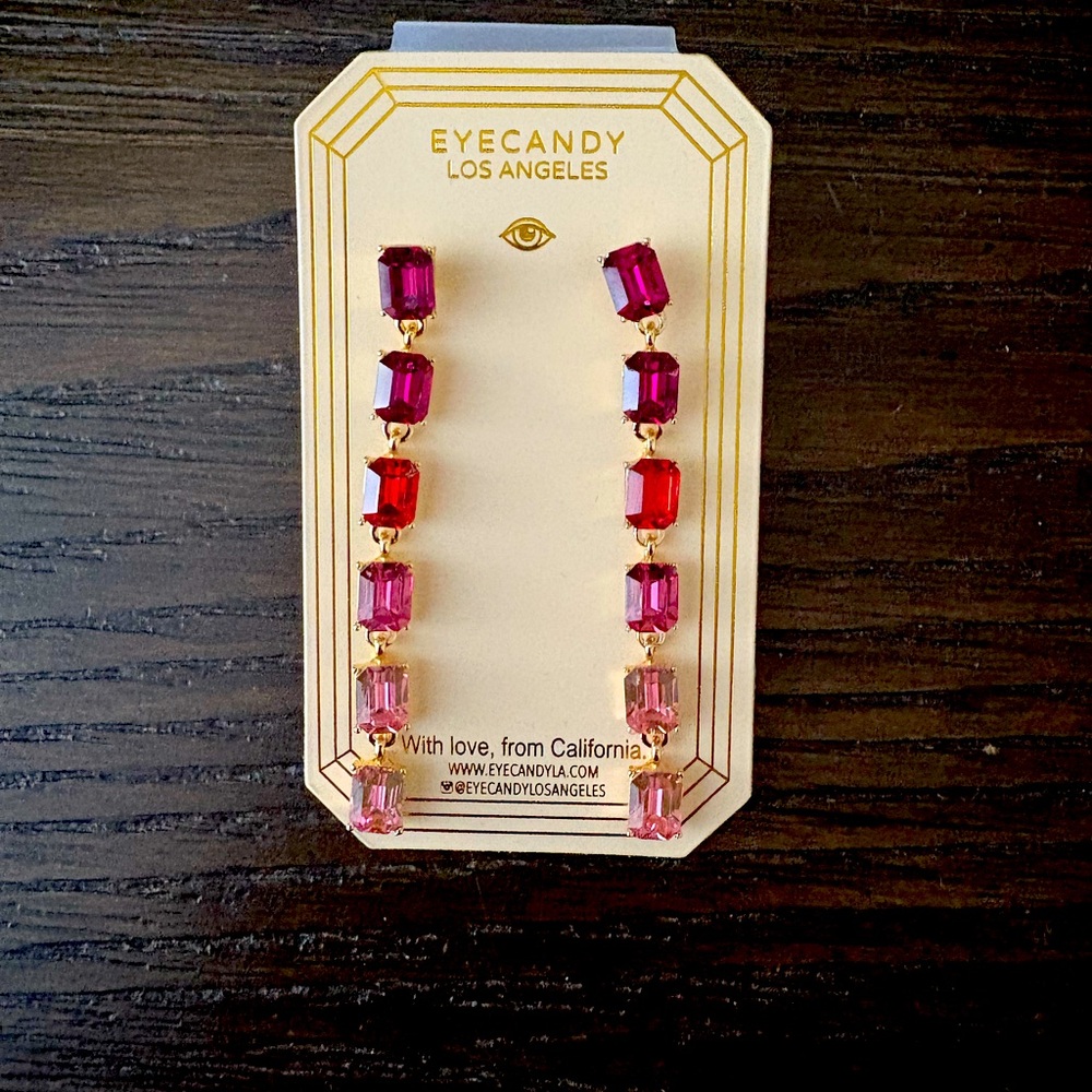 NEW Eye Candy Colorful Drop Earrings